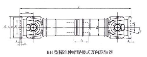 BH型標(biāo)準(zhǔn)伸縮焊接式萬(wàn)向聯(lián)軸器