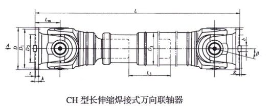 SWC長伸縮焊接式萬向聯軸器